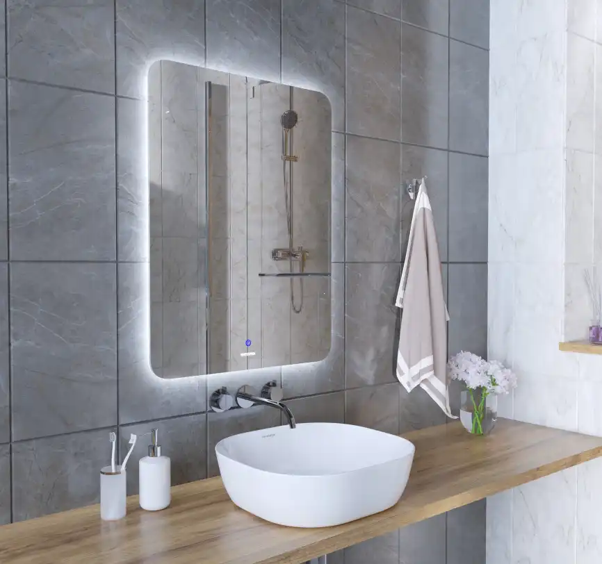 Зеркало Grossman ELEGANS-промо 60х80 1760801 с подстветкой, сенсорный выключатель фото 2