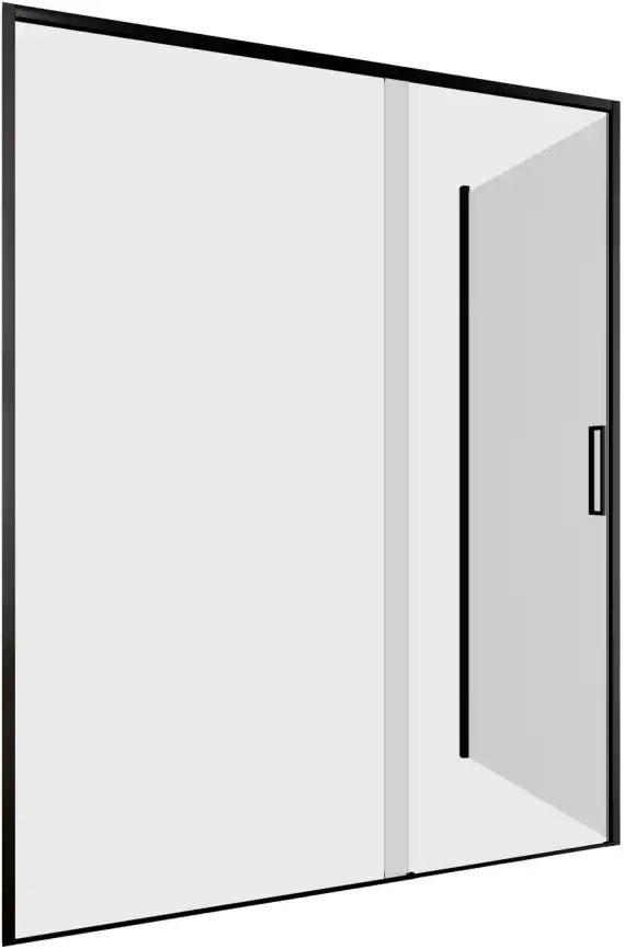 Душевой уголок Aquanet Pleasure Evo 150x100 AE65-150x100-BT профиль черный, прозрачное стекло фото 3