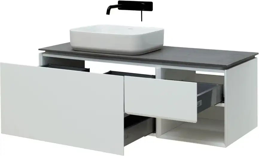 Тумба под раковину Allen Brau Infinity 120 1.21006.WM L белый матовый фото 4