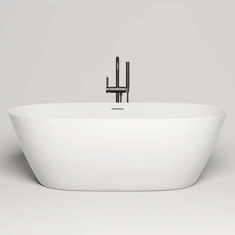 Ванна Salini Sofia 165х75 102521M из материала S-Stone, Белая матовая фото 2