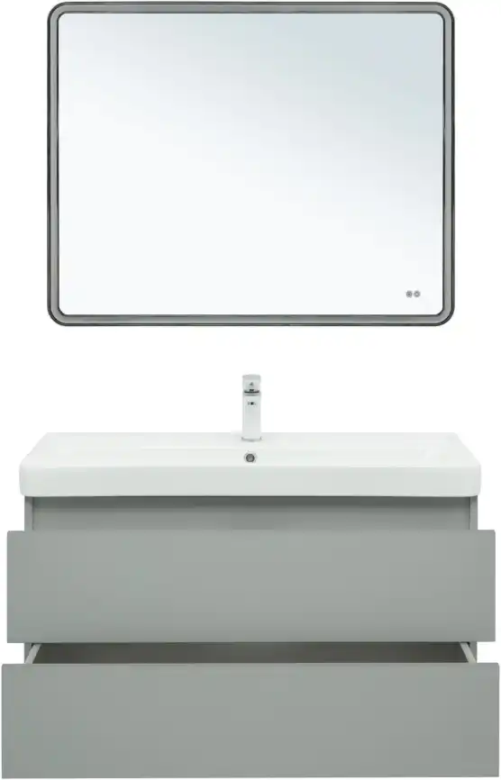 Тумба под раковину Aquanet Вега 2.0 100 мисти грин, подвесная, 337957 фото 8