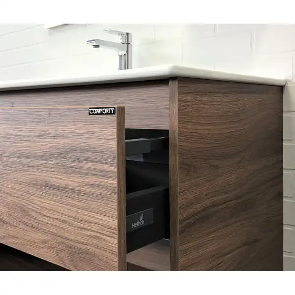 Тумба с умывальником Comforty Бордо 90 Дуб темно-коричневый, 00-00006671 фото 3