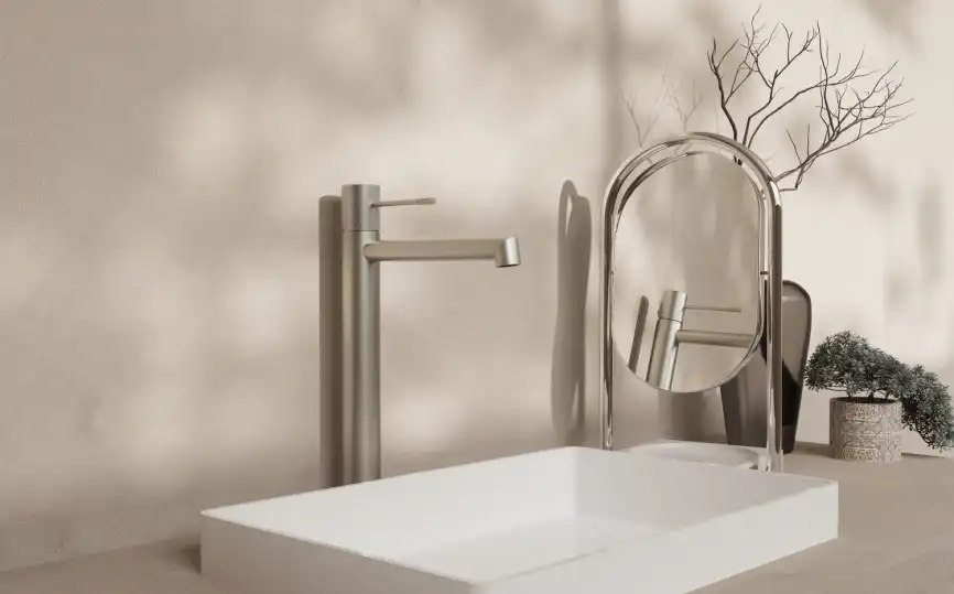 Смеситель для раковины Vincea Desire VBF-1D2BN однорычажный, брашированный никель фото 2