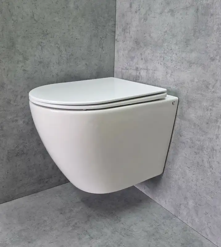 Унитаз подвесной CeramaLux TR2196 с крышкой микролифт (Система смыва торнадо) фото 2