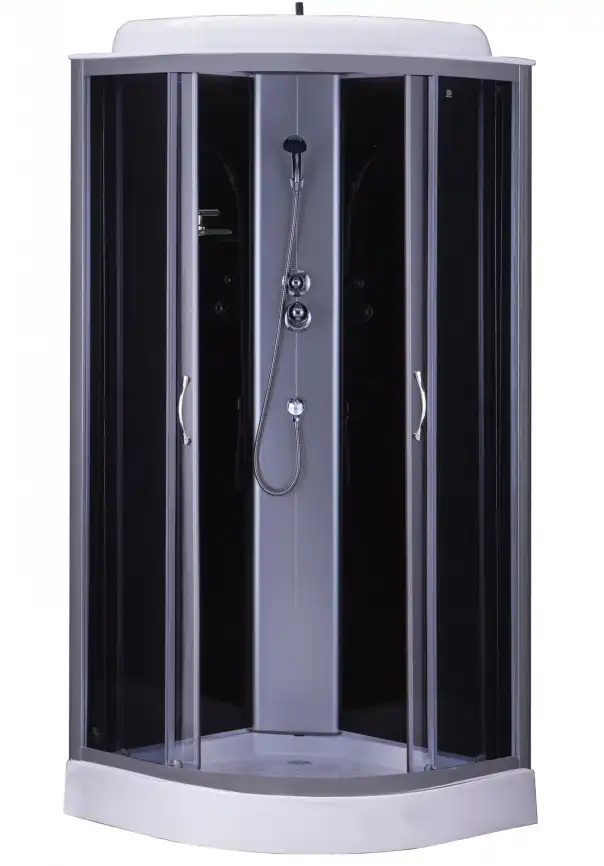 Душевая кабина Loranto 90х90 низкий поддон, прозрачное стекло, профиль Хром, CS-6691 G, 90*90*215 фото 1