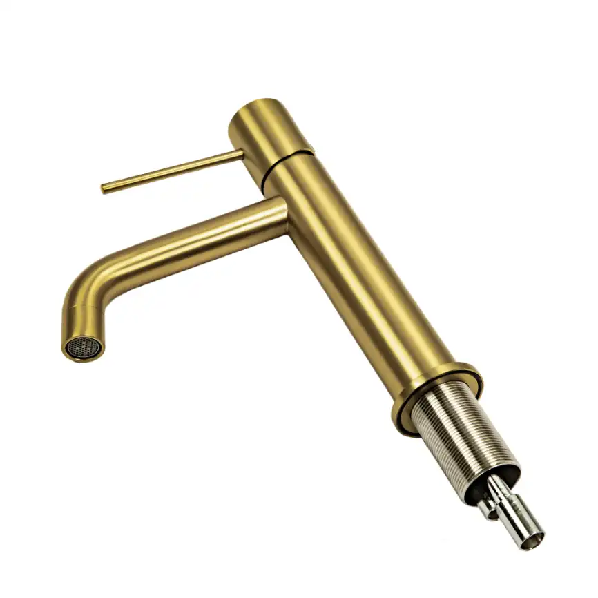 Смесители для раковины AVS Slimmer 811-100-BG, брашированное золото фото 8