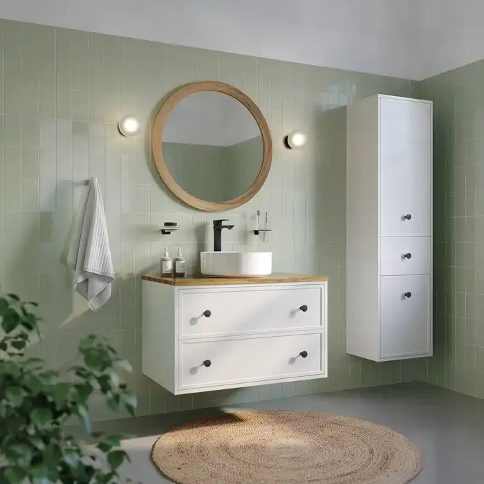 Шкаф пенал IDDIS Torr 40 TOR40W0i97 подвесной, Белый матовый фото 4