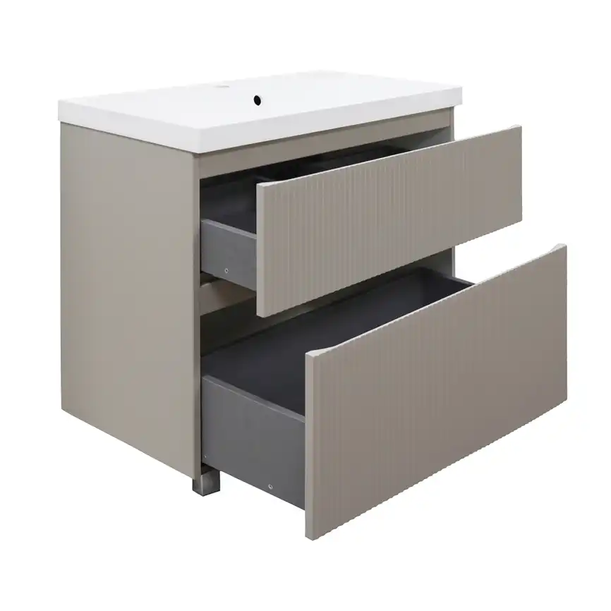 Тумба с раковиной Azario Viola 100 CS00097147, напольная, Бежевая фото 2