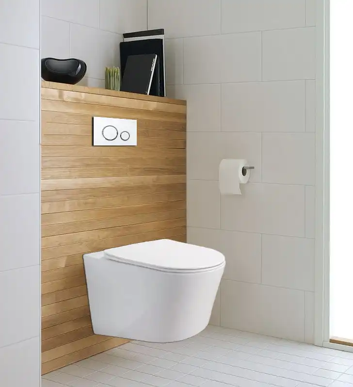 Подвесной унитаз безободковый Azario Atrio  AZ-2330, с сидением микролифт, цвет белый фото 3