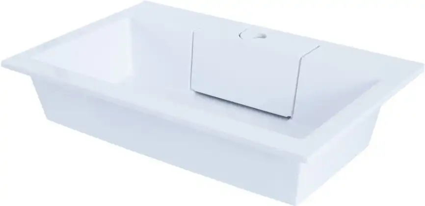 Раковина Aquanet Фортуна 70 182523 прямоугольная, Белая глянцевая фото 4