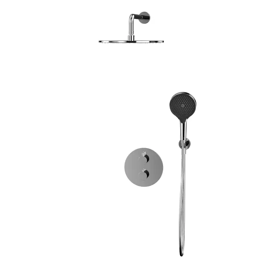 Душевая система для душа WHITECROSS Y chrome YSET08TOPCR, термостатическая, скрытого монтажа, Хром фото 2