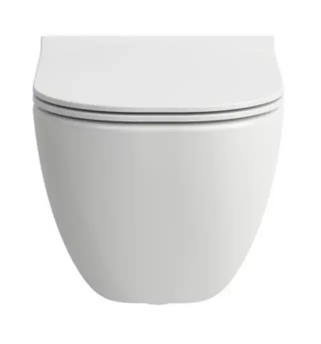 Подвесной унитаз Laufen Basal Combipack 8.66E1.0.000.000.1, безободковый, с тонким сиденьем микролифт фото 5