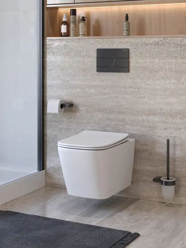 Унитаз подвесной BelBagno KRAFT-TOR BB7106CH-TOR/SC безободковый с сиденьем и смывом TORNADO фото 13