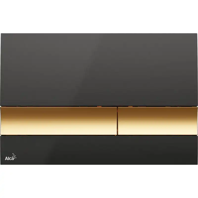 Кнопка смыва Alcaplast M1728-5 Черный / Золото фото 1