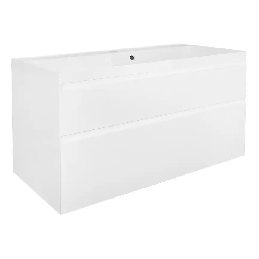 Тумба с раковиной Azario Velluto 100 CS00097538, подвесная, Белая матовая фото 1