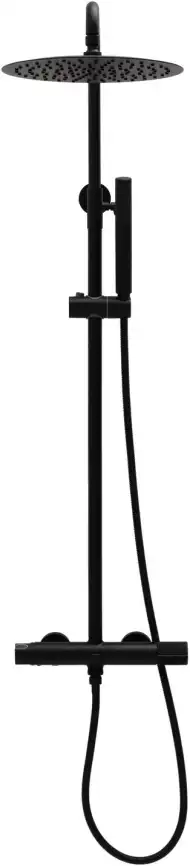 Душевая система Allen Brau Liberty 5.33007-31 с термостатом, черный матовый фото 6