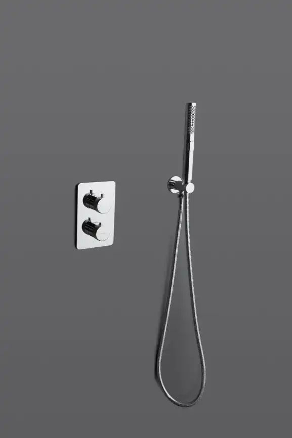 Душевая система Allen Brau Priority 5.31013-00 для душа без излива, термостатическая, с верхним душем, Хром фото 7