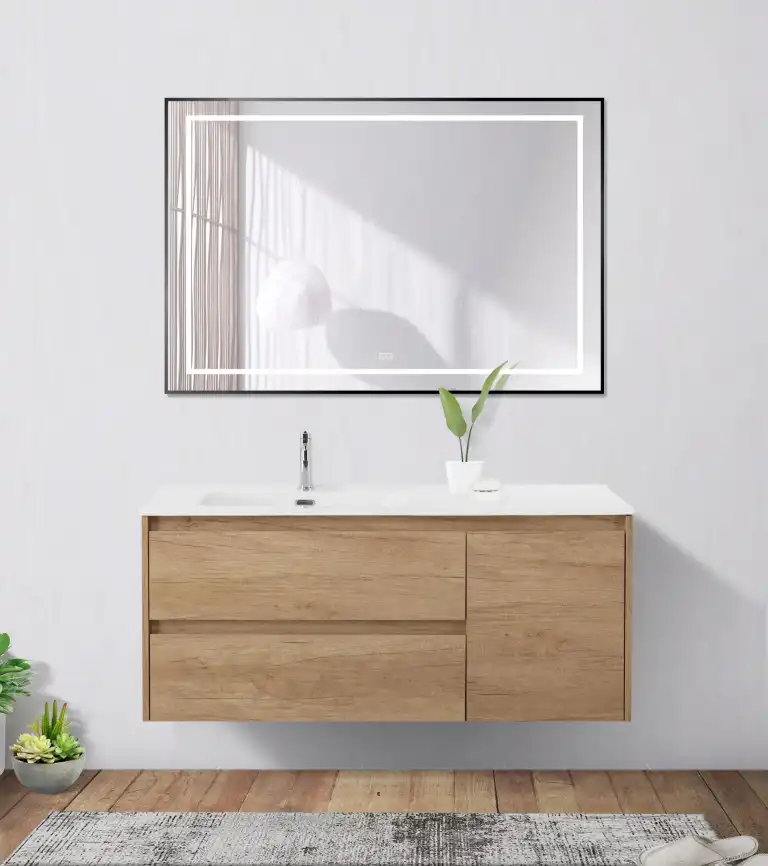 Зеркало BelBagno SPC-KRAFT-1200-800-LED-TCH-WARM-NERO фото 8