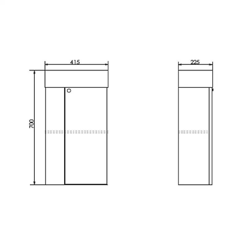 Тумба с умывальником Comforty Асти 40 Бетон светлый, 00-00013669 фото 5