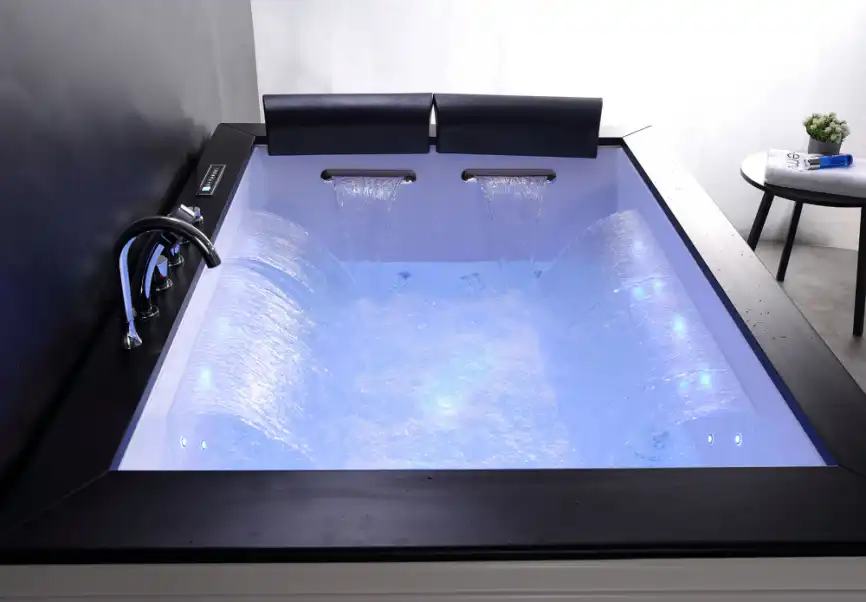 Акриловая ванна Gemy G9259 180х130 с гидромассажем, прямоугольная фото 5