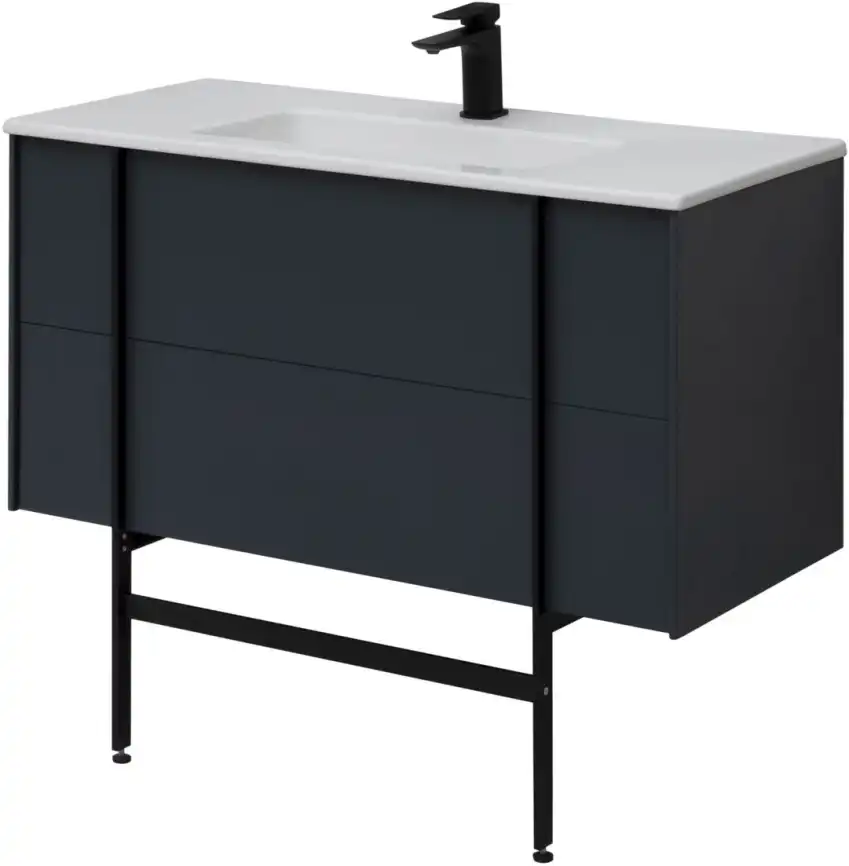 Тумба под раковину Allen Brau Reality 100 1.32007.AM антрацит матовый фото 11