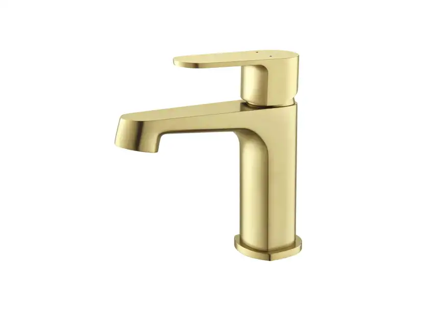 Смеситель для раковины Aquatek Оберон AQ1210BG, Золото матовое фото 4