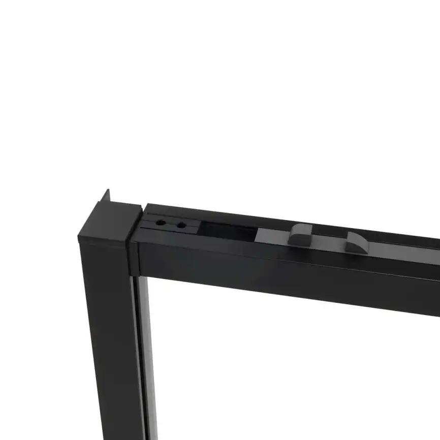 Душевой уголок Vincea Slim Soft 100х90 VSR-1SS9010CLB, дверь раздвижная, профиль черный, стекло прозрачное фото 5