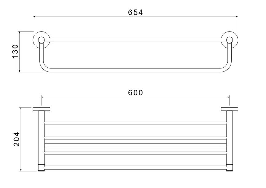 Полка для полотенец Aquatek Европа AQ4115BG, Золото матовое фото 2