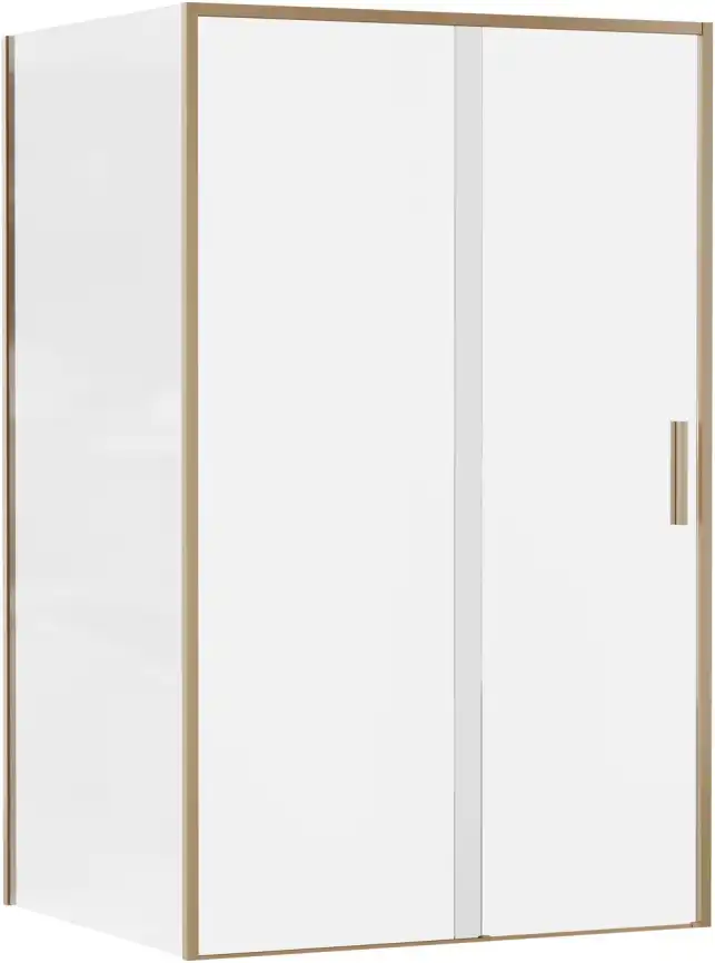 Душевой уголок Aquanet Pleasure Evo 120x100 AE65-120x100-GBT профиль золото-никель браш, прозрачное стекло_ фото 1