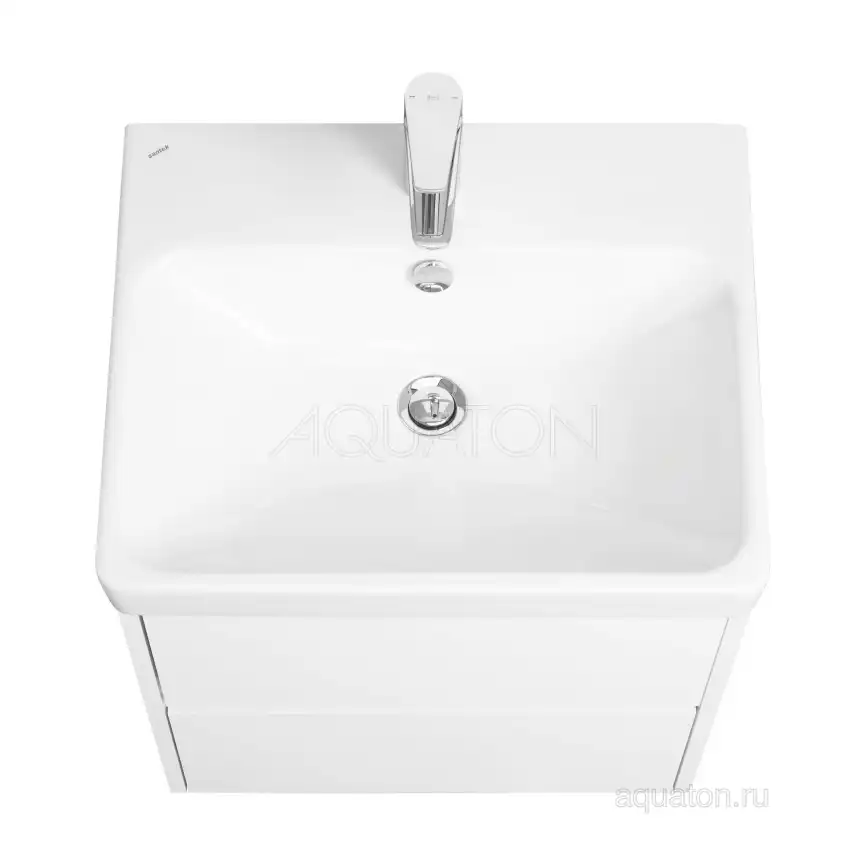 Тумба под раковину Aquaton Сканди 55 1A251701SD010 подвесная цвет, белый фото 5