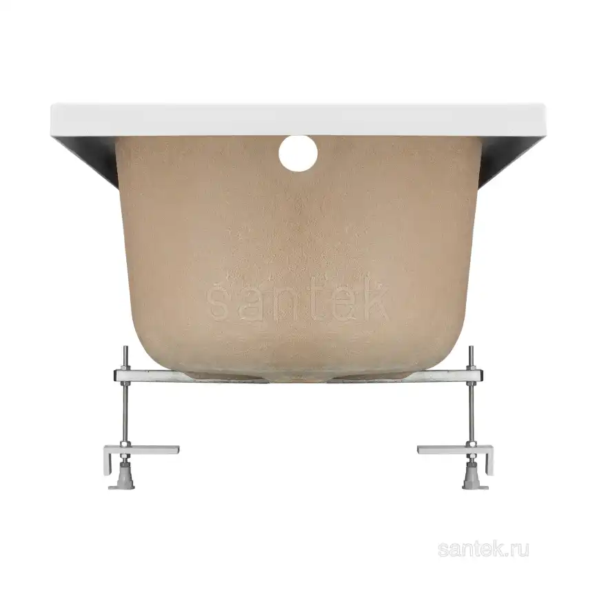 Акриловая ванна Santek Касабланка М 170х70 1WH501531 прямоугольная, Белая фото 3