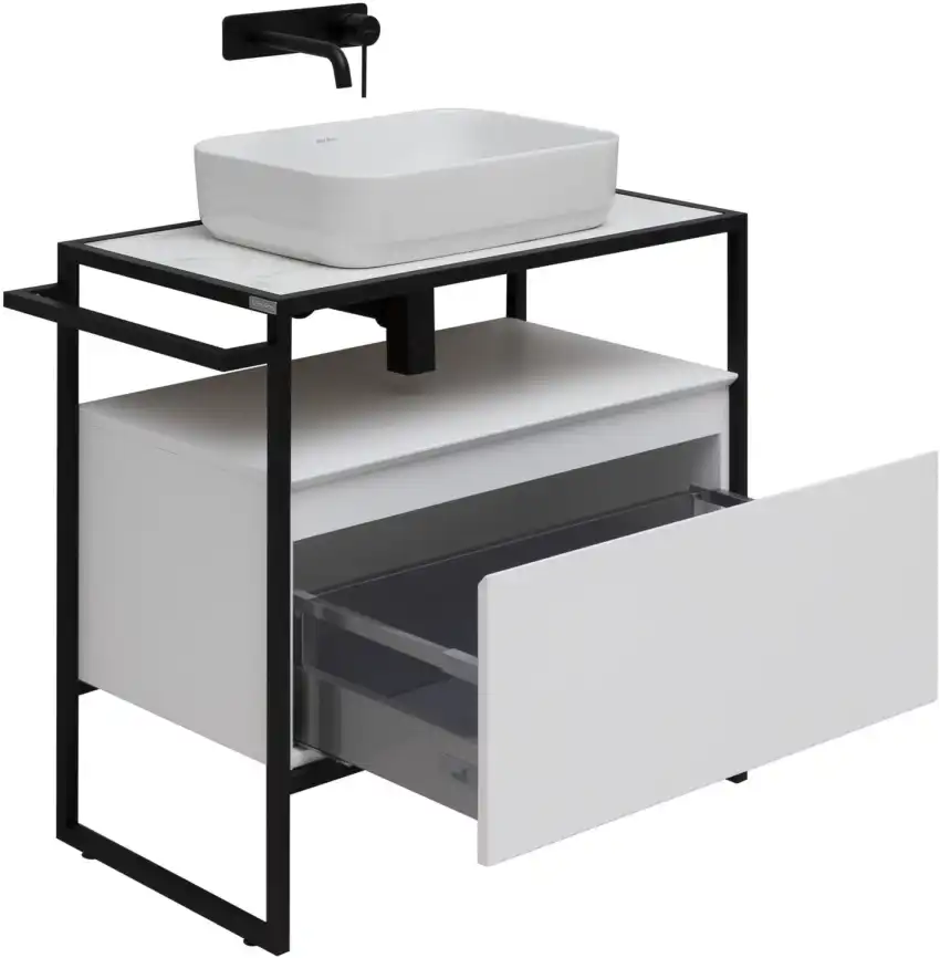 Тумба под раковину Allen Brau Priority 80 1.31002.WM белый матовый фото 5