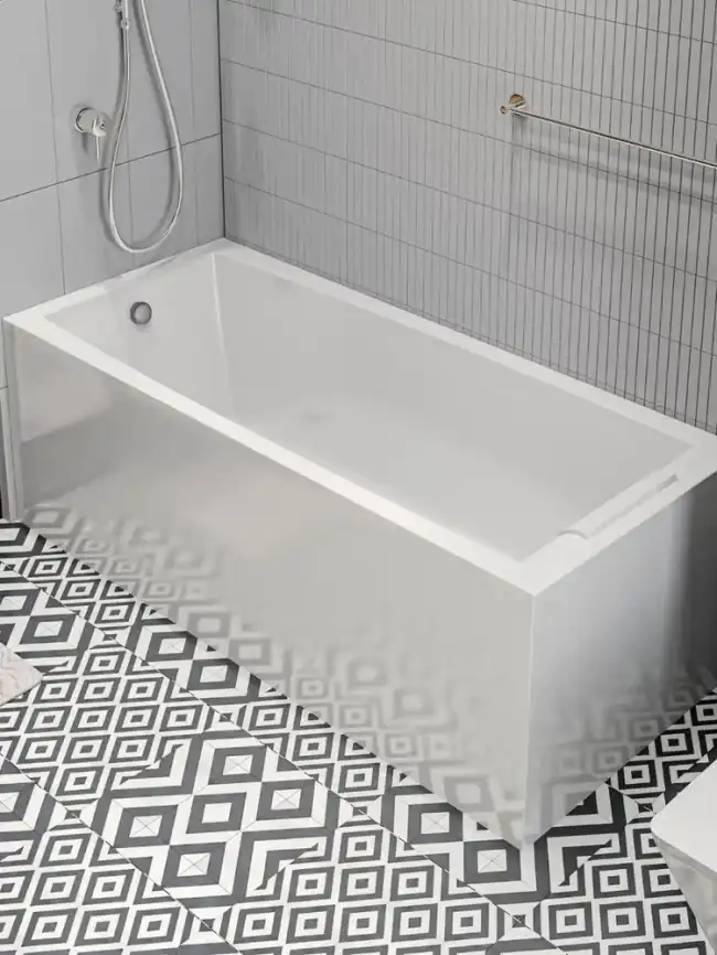 Акриловая ванна Marka One AELITA 150х75 Прямоугольная белая 01ае1575 фото 3