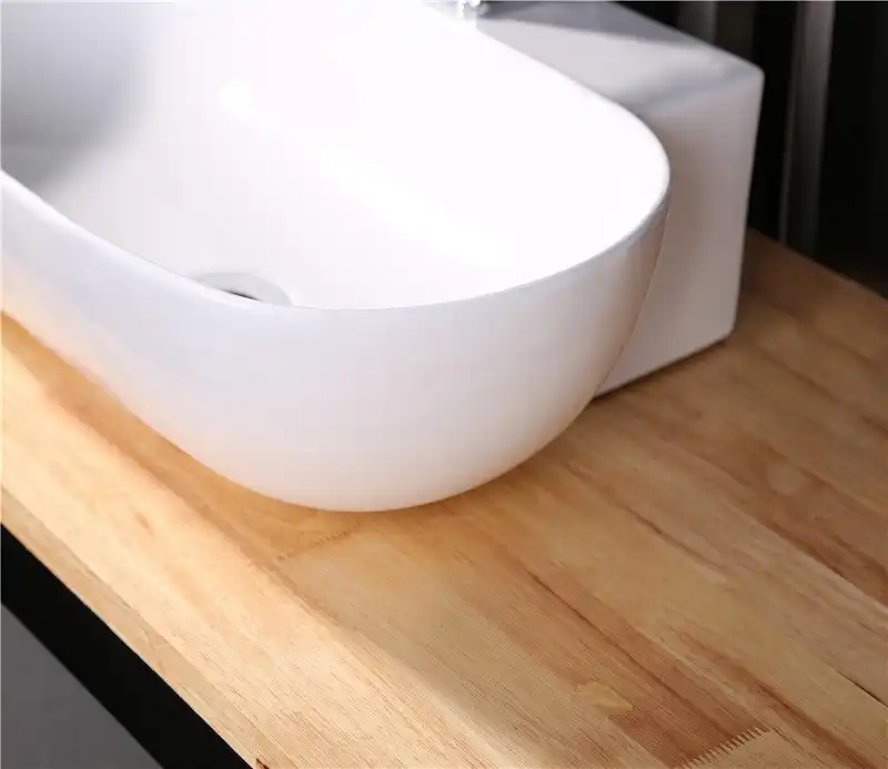 Умывальник CeramaLux 9234 570х400х120 цвет Белый фото 9