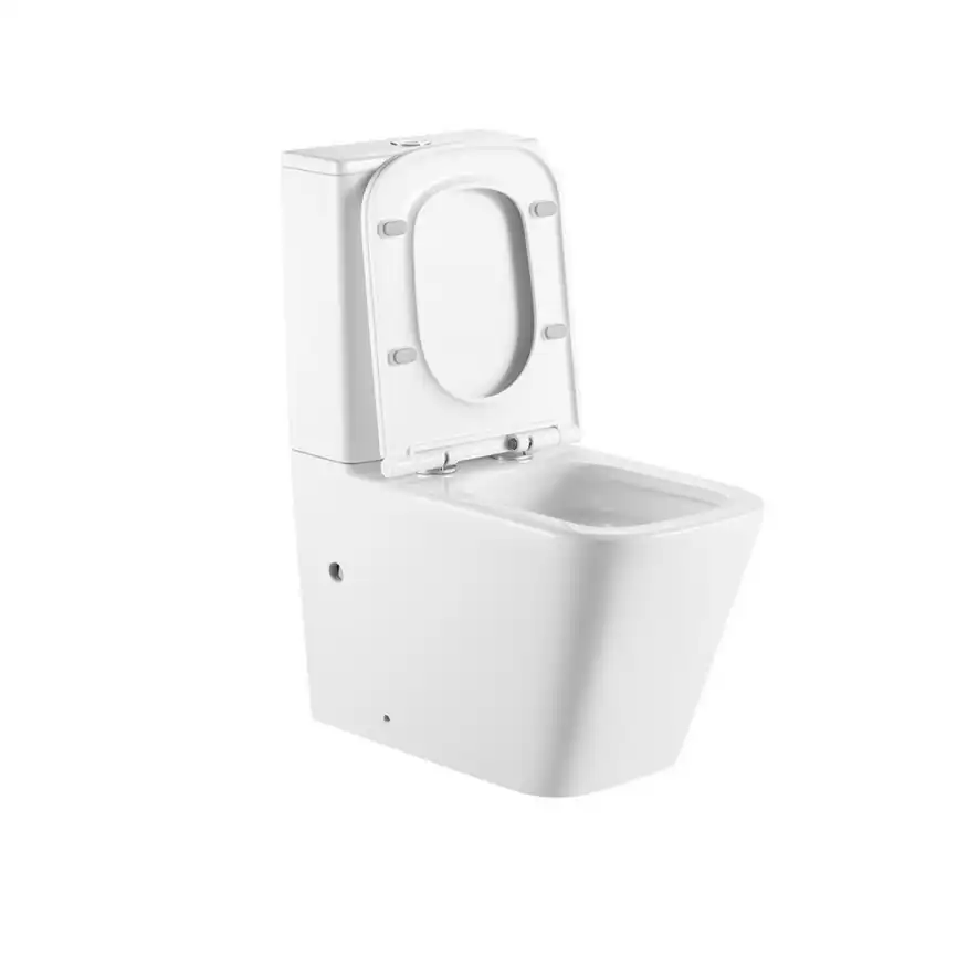 Унитаз-компакт ABBER Rechteck AC1210T белый, безободковый, смыв торнадо фото 12