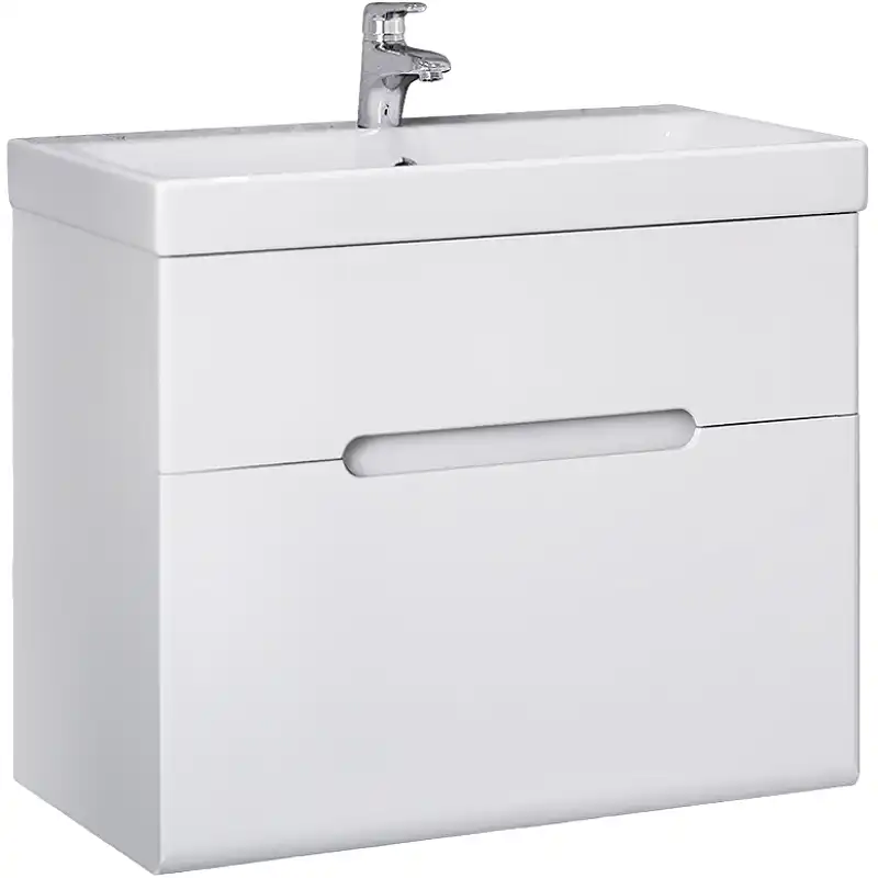 Тумба под раковину Jorno MODUO SLIM 60 Mod.01.60/P/W Белая фото 1