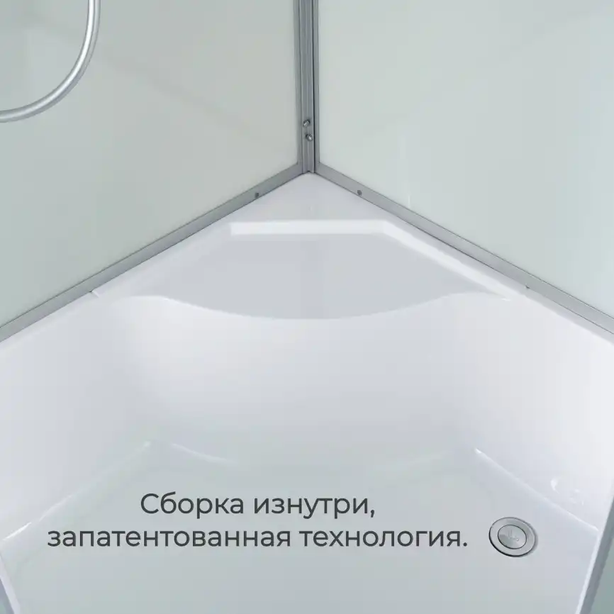 Душевая кабина AvaCan D5012R 120x80 см, высокий поддон, с крышей, правая фото 6