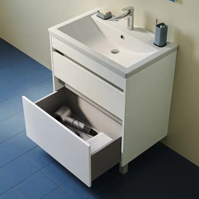 Тумба с раковиной IDDIS Zodiac X 70, напольная, Белая, ZDX70WFi95K фото 12