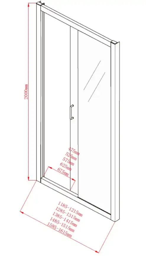 Душевая дверь Aquanet Alfa 130 см, NAA6121 1300, профиль Хром, стекло Прозрачное фото 2