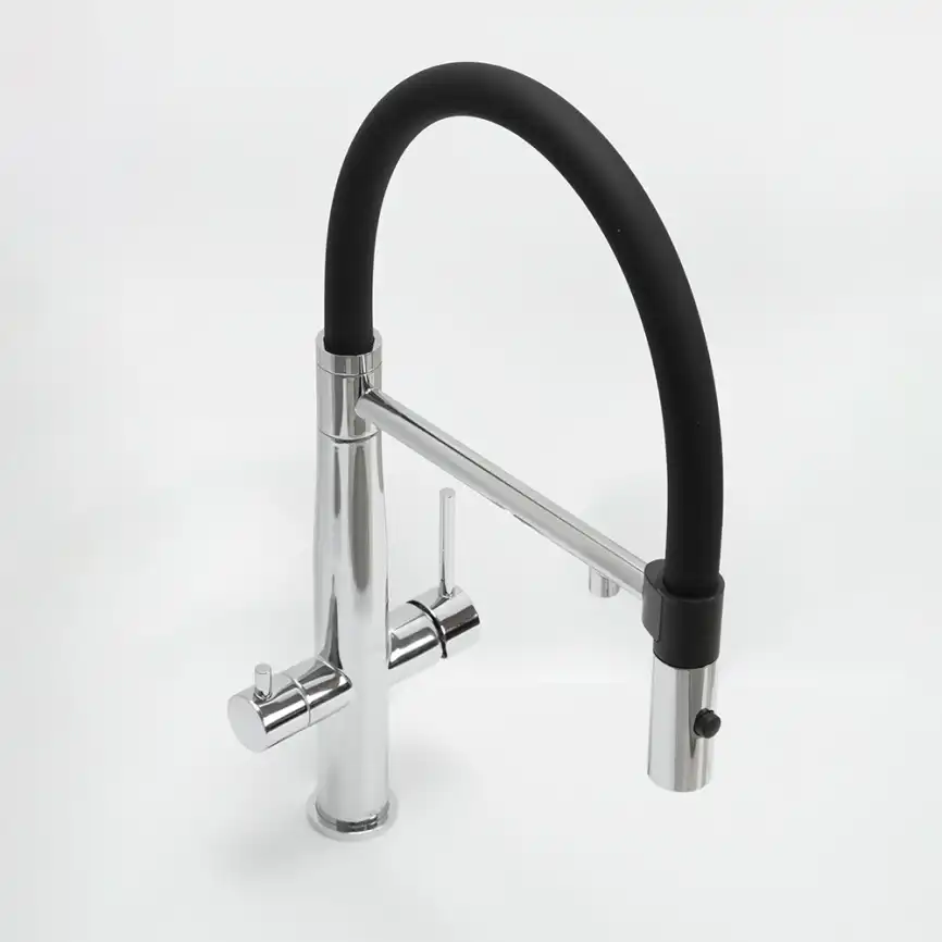 Смеситель для кухни с гибким изливом AVS PureRiver хром, 811-170-CR фото 5
