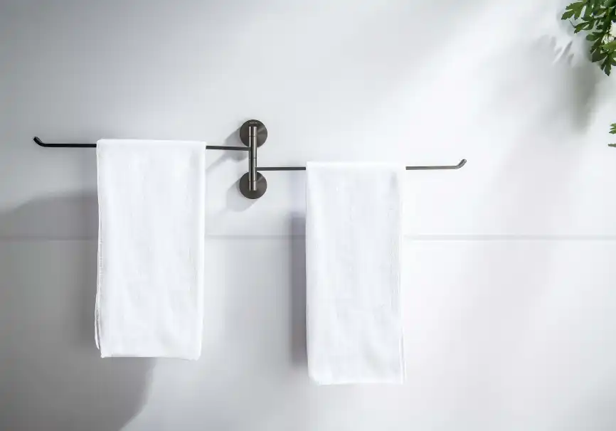 Держатель полотенец Aquatek Бетта AQ4613BGM двойной, Оружейная сталь фото 4