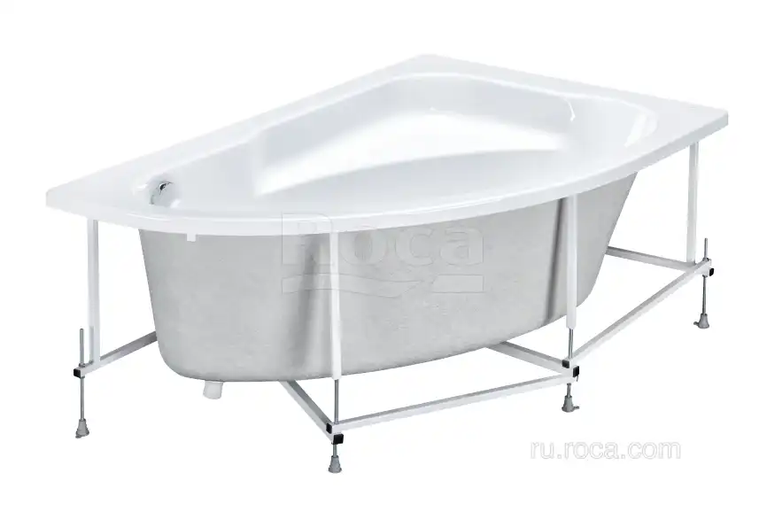 Акриловая ванна Roca Welna 160х100 248643000 правая, Белая фото 3