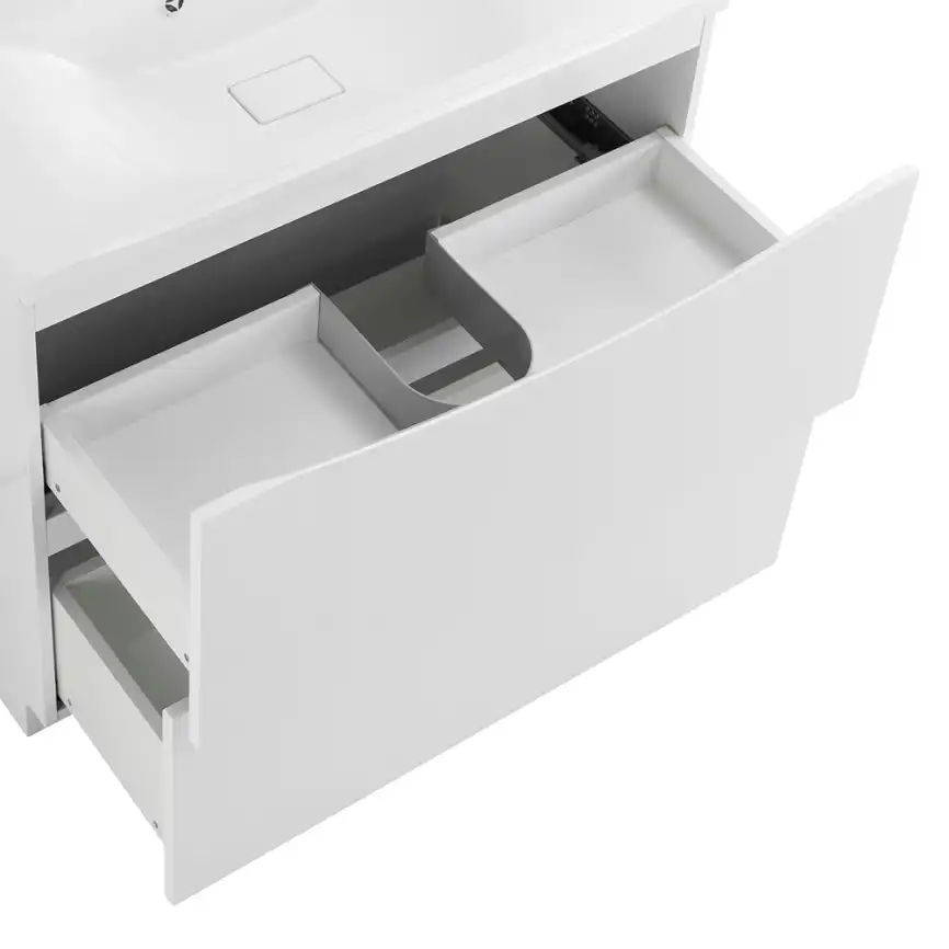 Тумба под раковину BelBagno MARINO-1000-2C-PIA-BL-P напольная Bianco Lucido фото 8