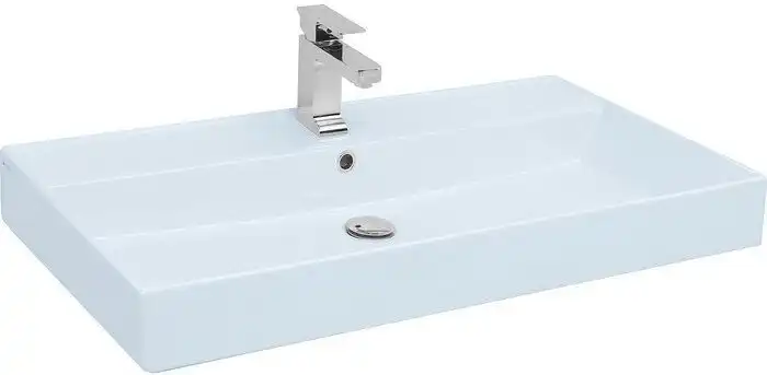 Раковина Aquanet Латина 60 242905 прямоугольная, Белая глянцевая фото 1