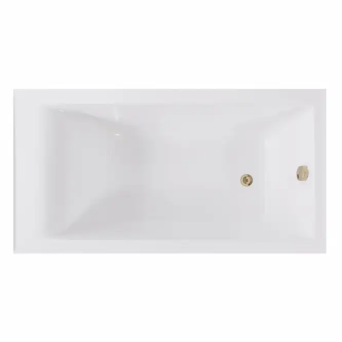 Ванна из литьевого мрамора  Aqua de Marco MALTA 167х77 с металлическими ножками Белая 1170WMAL/1 фото 1