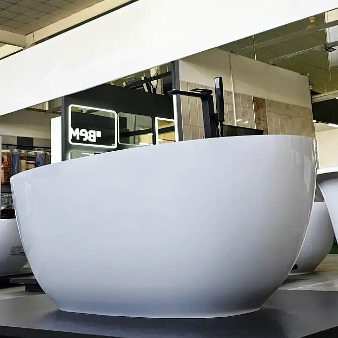 Ванна из литьевого мрамора  Aqua de Marco Caprice 160х80х60 1160WCAPR_GEL, Белая фото 11