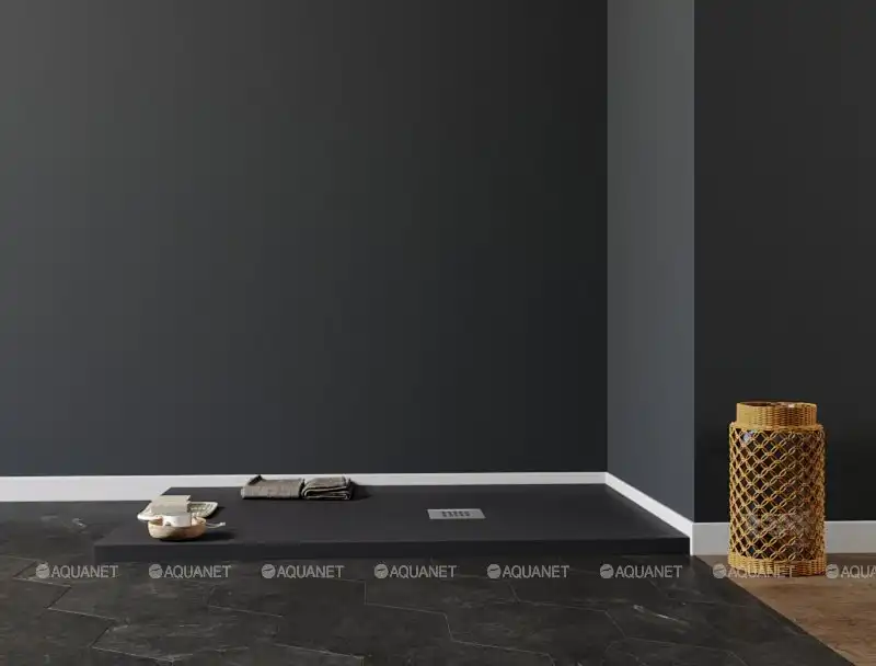 Душевой поддон Aquanet Pleasure 140х90 из искусственного камня 258893 Черный фото 2