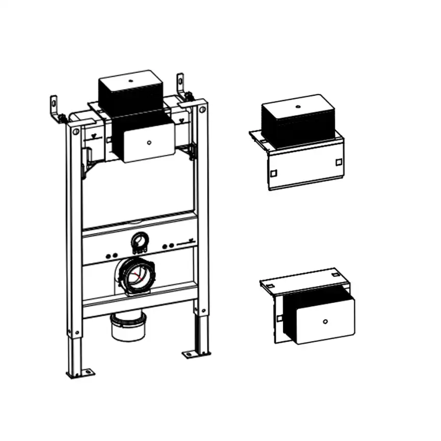 Инсталляция для унитаза AVS 809-0003-7732C низкая фото 12