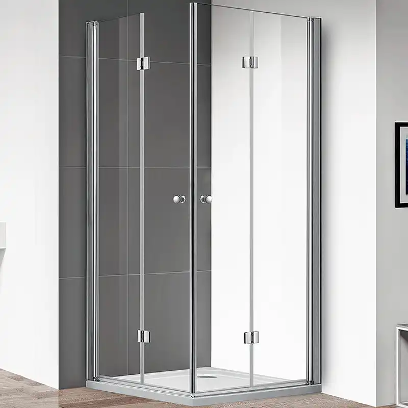 Душевой уголок CEZARES ECO-O-AS-2-100-C-Cr стекло Прозрачное, профиль Хром фото 1