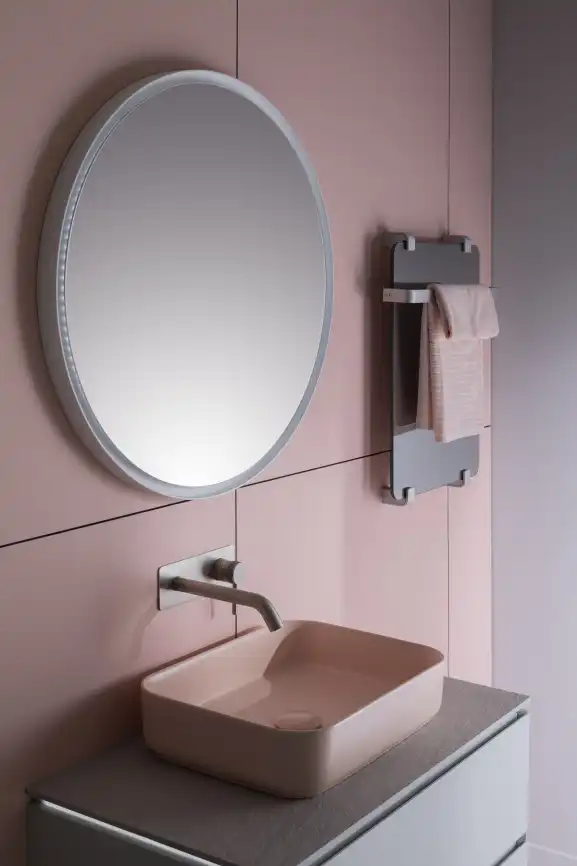 Зеркало Allen Brau Infinity 80х80 1.21017.WT с подстветкой, сенсорный выключатель, Белый фото 6